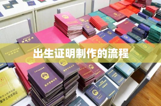 延川出生证明制作的流程